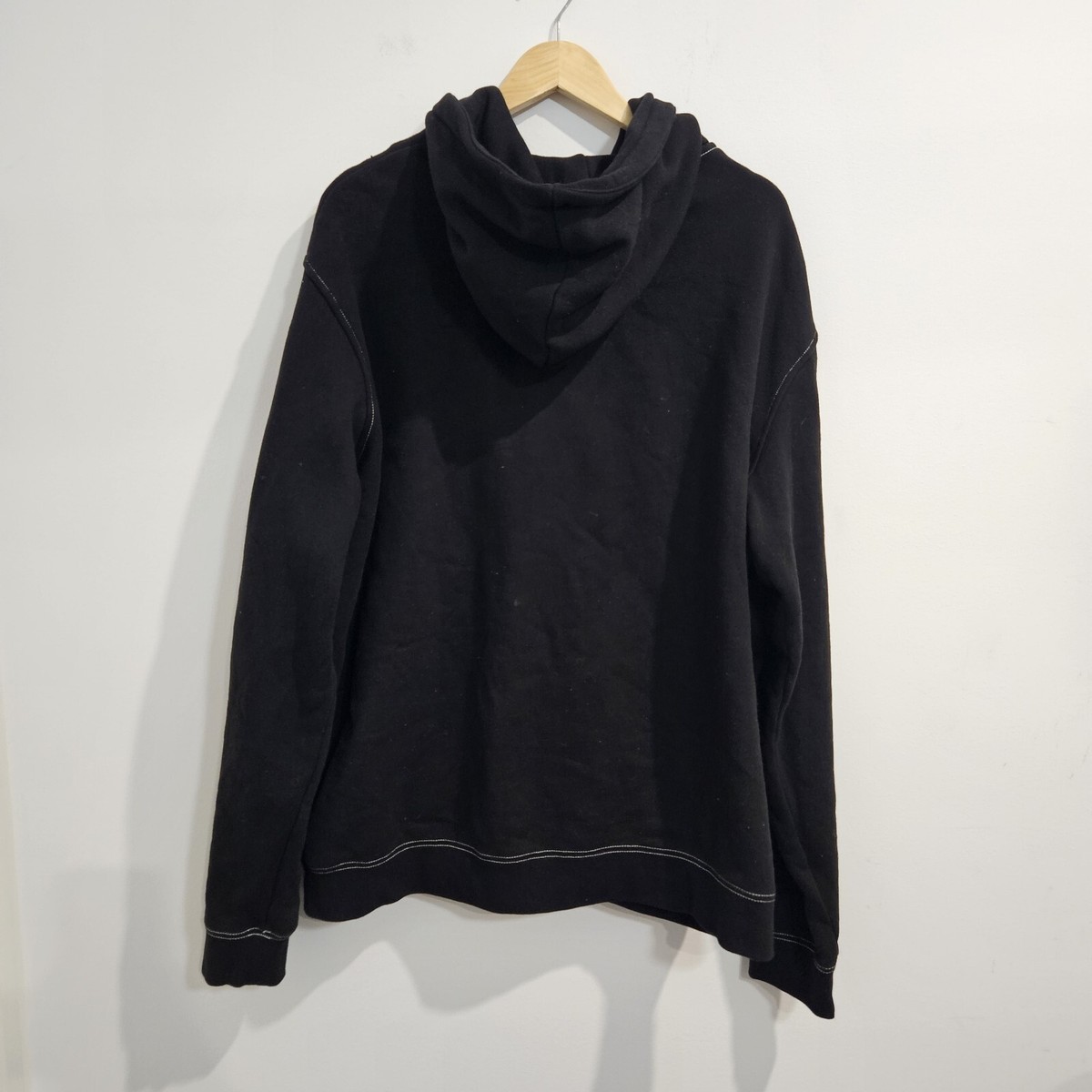Stussy Australia Black Contrast Stitched Hoodie Mens XL Workwear