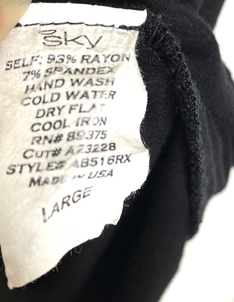 Vestido de Cóctel SKY Negro Crochet Encaje Campana Manga Acampanada Hombro Descubierto LBD GRANDE Foto 3 de 4