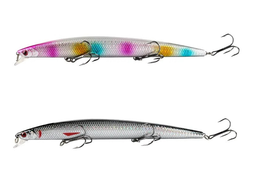 Set 3 Esche Long Jerk Minnow - Per Spigola, Barracuda, Pesca In Mare - Foto 9