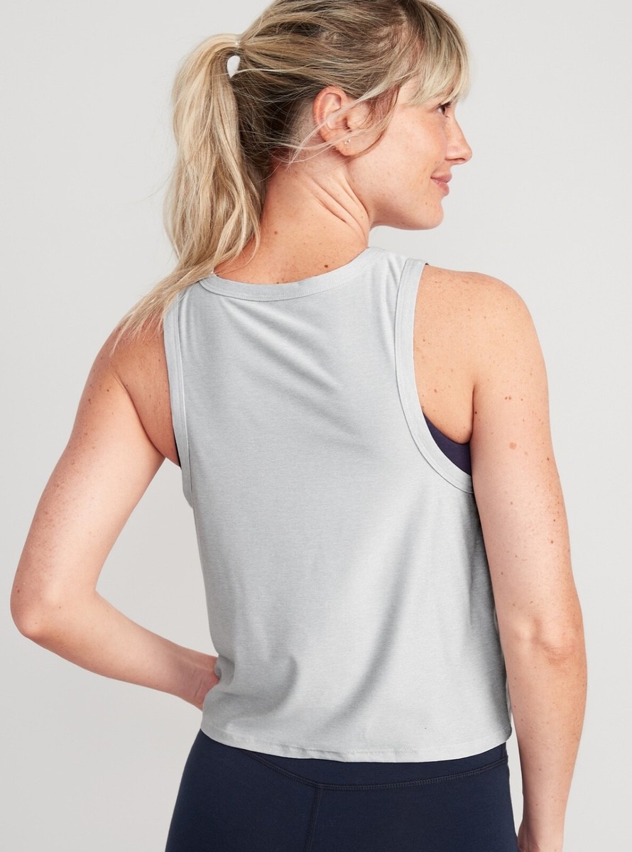 Old Navy Women's Cloud 94 Soft Twist-Front Cropped Top Tank