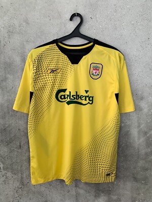 LIVERPOOL 2004 2005 2006 AWAY FOOTBALL SHIRT #17 GERRARD REEBOK