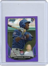 2013 Bowman Chrome Mini Purple Refractor #323 Jurickson Profar RC #d  1/5 PADRES