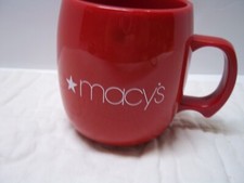 Red Macys Coffee Mug 100% Natural Corn Product Made in USA