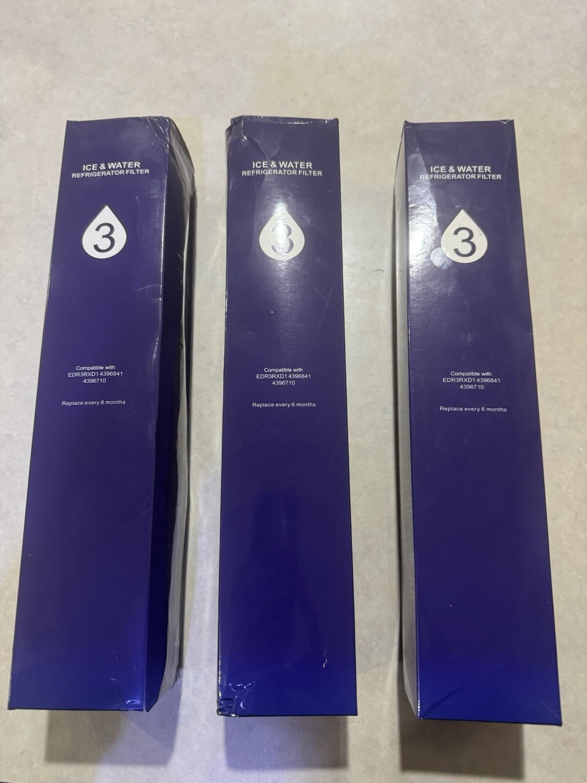 WPF3 Refrigerator Ice & Water Replacement Filter for Cleaner Taste