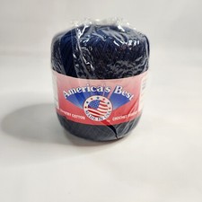 America's Best Country Cotton Navy Crochet Embroidery Thread 350 Yds