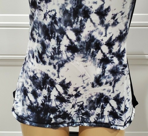Lotto Black & White Batik Mesh-Back Logo Short Sleeve T-Shirt for Women, Small - Picture 3 of 8