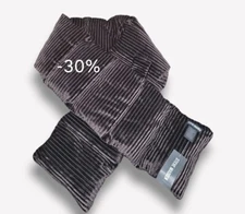 MSRP $38 Steve Madden Velvet Striped Effect Pu Brown Size OSFA