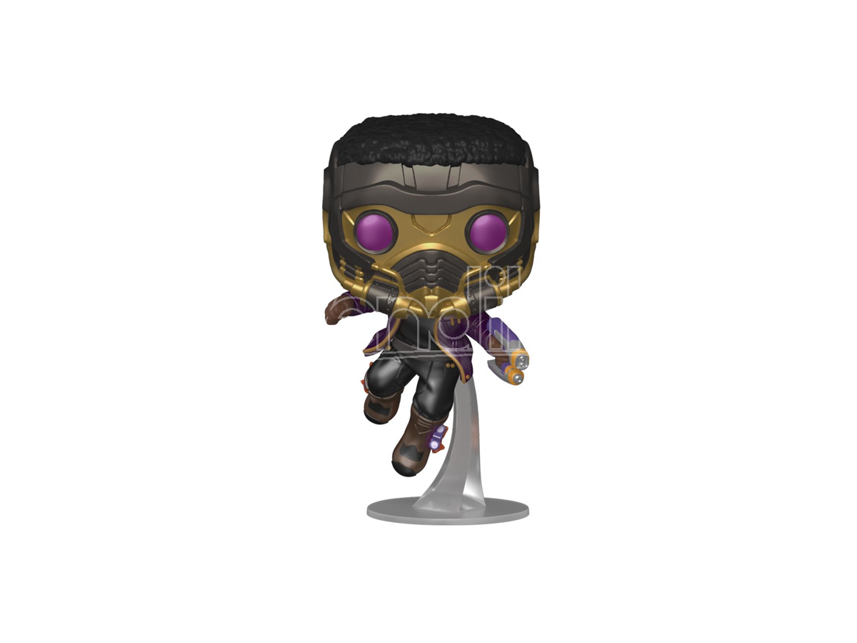 What If...? Funko Pop Marvel Vinile Figura TChalla Star-Lord Esclusiva 9 Cm
