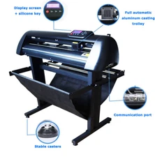 24'' Vinyl Cutter Plotter Cutting Machine w/ Automatic Contour Cutting LCD Scree