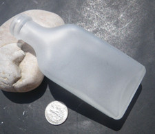 Sea Glass, Vintage Clear Rectangle Bottle
