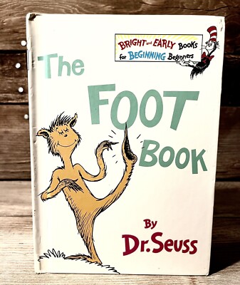 Bright and Early, The Foot Book by Dr. Seuss (1968, Hardcover)  First Print