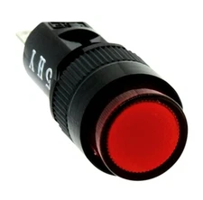 IDEC AP2M111-R, Pilot Light, AP Series, LED, 12VDC, Red, NIB