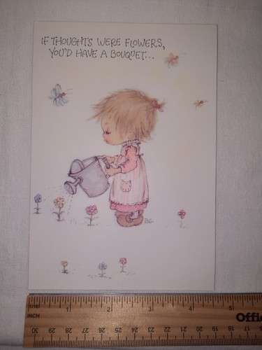 Tarjeta de felicitación de colección con sello Betsey Clark ponte bien si los pensamientos fueran flores lo harías - Imagen 5 de 7