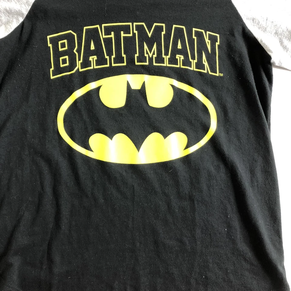 Camisa Batman manga larga para mujer talla mediana negra/gris Foto 2 de 4