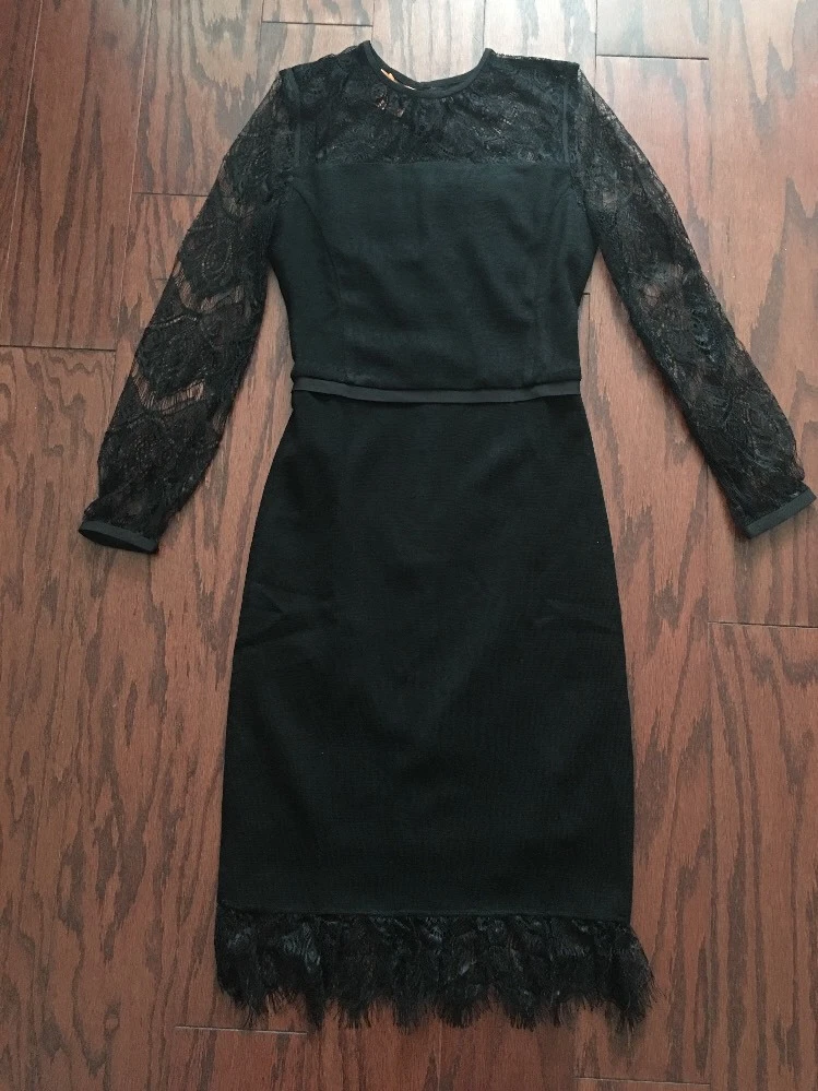 Abito in lana Tory Burch Tiana nero 2