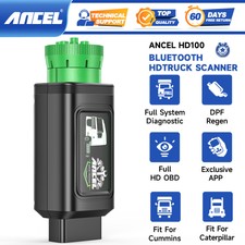 ANCEL HD100 BT OBD Scanner All System Heavy Duty Truck Diagnostic DPF Regen
