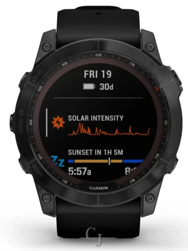 Garmin Fenix 7X Sapphire Solar Black DLC Titanium GPS Smartwatch