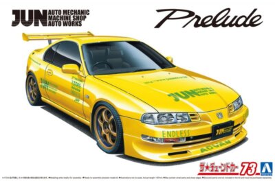 Aoshima 1/24 Scale Model Car Kit Jun Auto Honda Prelude BB1 H22A SiR VTEC '91