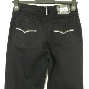 black roll up jeans