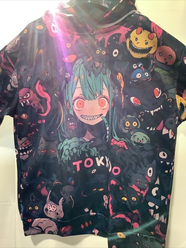 Anime Skeleton Girls 3D Printed Hoodie Tokkoo NEW Size XXL Unisex with Pocket - Picture 3 of 5