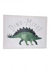 Dino-Mite Green Dinosaur Kids wall art frame 16”x12” NWT