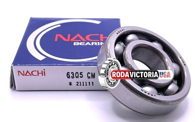 NACHI JAPAN 6305 DEEP GROOVE BALL BEARING, OPEN TYPE, NO SEALS