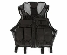 VISM by NcSTAR  LIGHTWEIGHT MESH TACTICAL VEST/BLACK M-XL