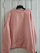 soft plain light pink women's sweatshirt
