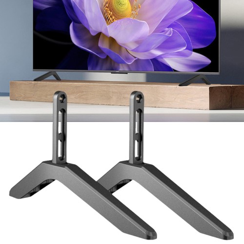 2Pcs TV Legs Non Slip Aluminum Alloy Devices TV Pedestal Feet TV Stand Base