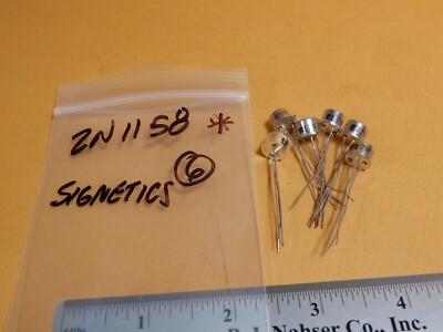 Signetics 2N1158 Germanium PNP Transistors Qty 6 Sample Hfe = 91