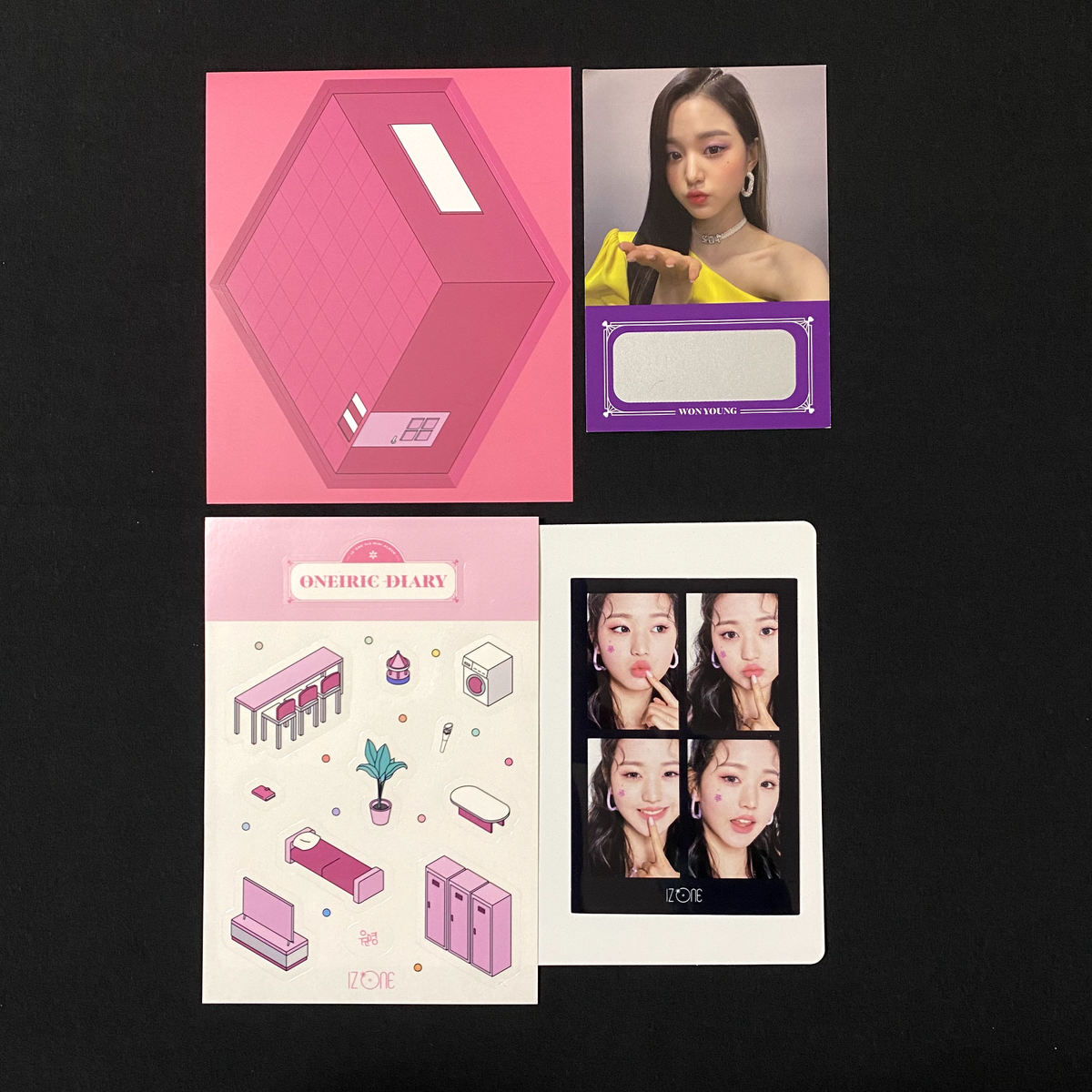 iz*one ive ユジン oneiric diary アルバム トレカ iz*one 3rd Mini Album oneiric diary Photo cards Wonyoung set IZONE