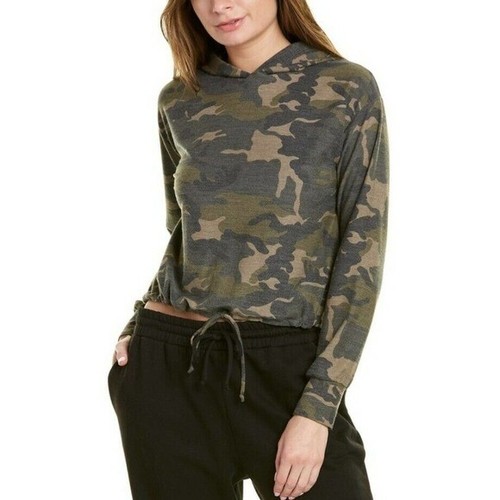 Socialite Camouflage Hooded Shirt Top 