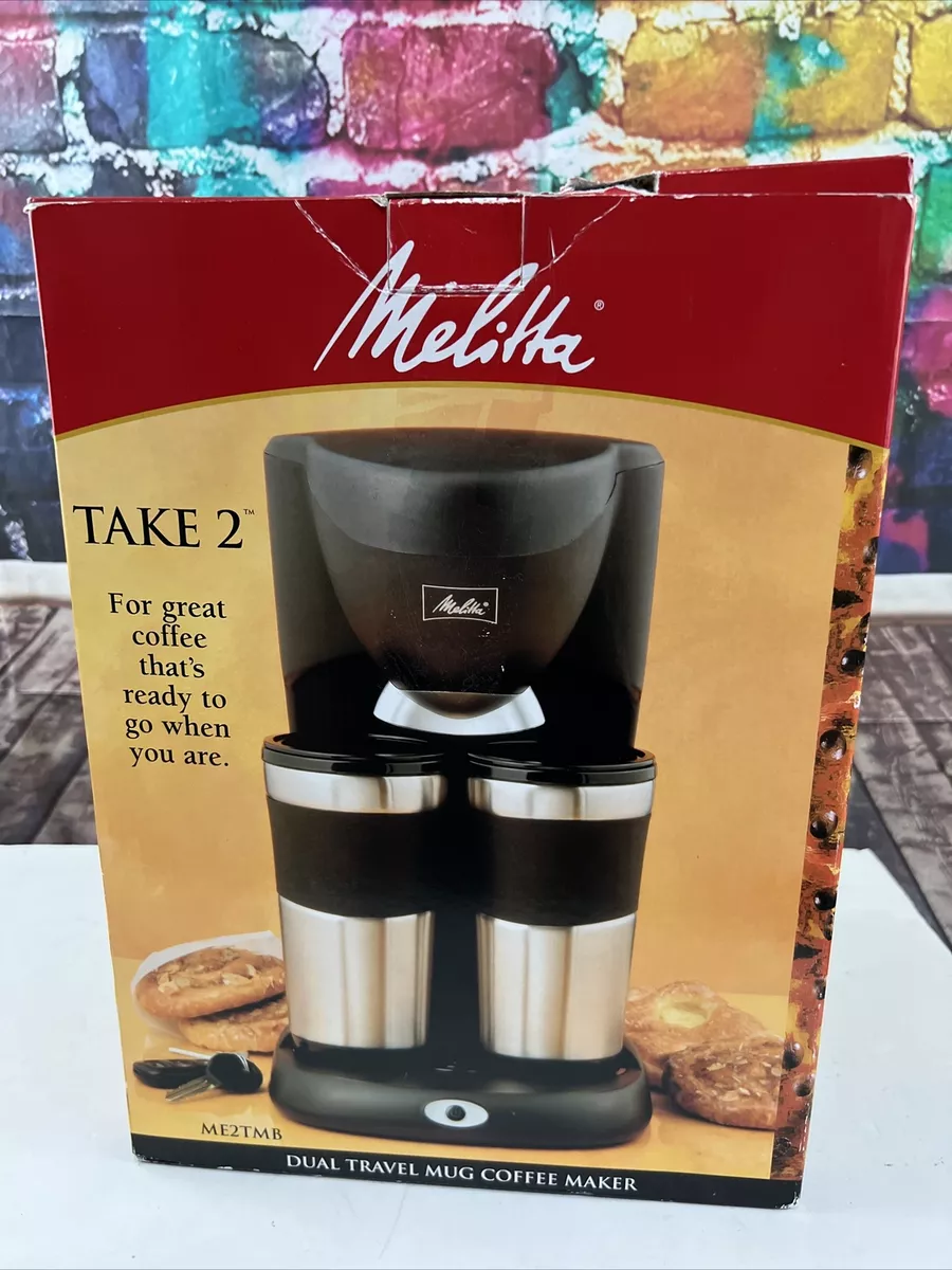 Melitta ME2TMB Take 2 Stainless Steel Travel Mug Coffee Maker for sale  online