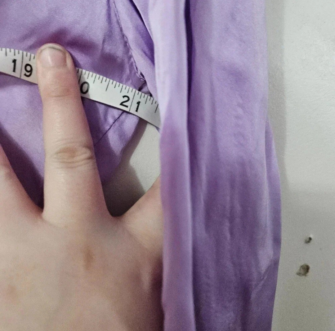 Sofia 100% Viscoe Long Sleeve Button Down Blouse - image 4