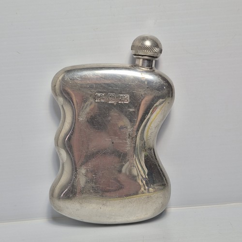 Alchemy England Pewter Scheffield 4oz Grip Flask Pre-owned Scuffs Dent Vintage