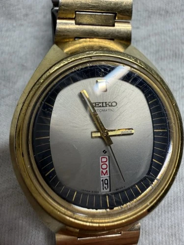 Seiko Men's Automatic 17 Jewels Watch 6309-8070t Gold Tone Day-date