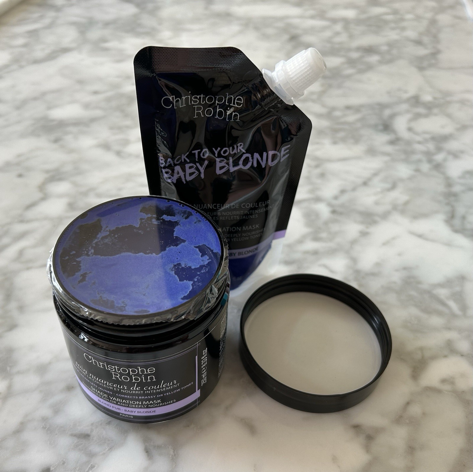 Christophe Robin Back To Baby Blonde Shade Variation Mask 8.33oz and 2.53oz NEW