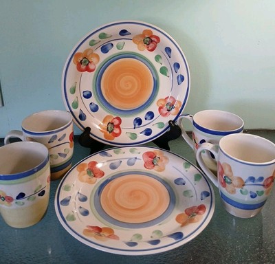 Hand painted  Gibson Dinner Set Plates & Cups ,mix Match  Art 