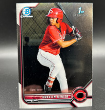 2022 Bowman Chrome Prospects #BCP-93 BRAYLIN MINIER (RC) - 1st Bowman Reds