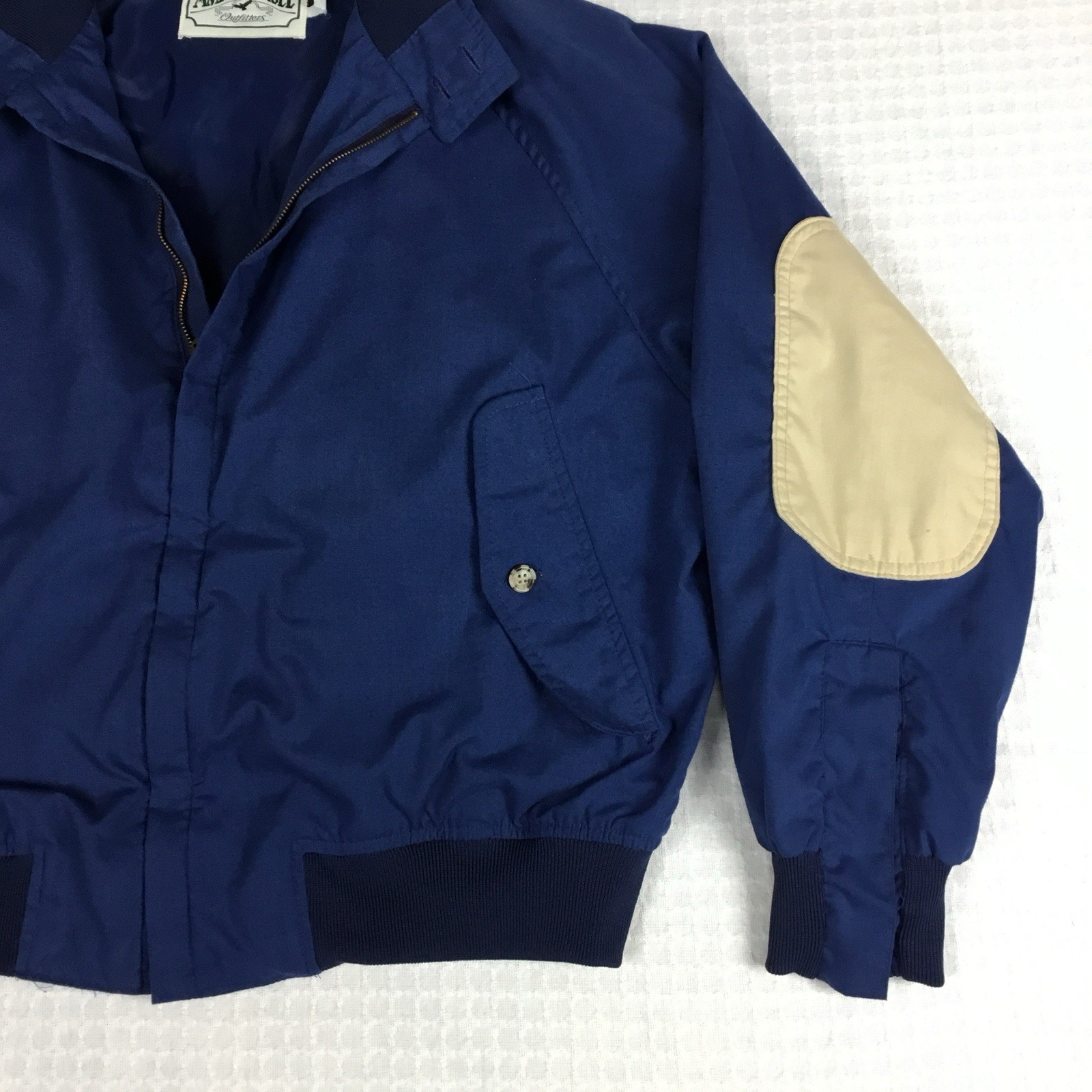 American Eagle Bomber Jacket Elbow Patch Mens XL … - image 5