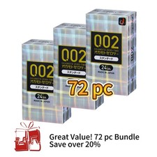 Okamoto 002 Ultra Thin Condoms 24 pcs x 3 packs 72 pcs -Ship from USA