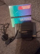 6E ELectro Brand Personal Cassette Player w/ Box 1990s Battery Powered Portable