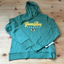 Green Bay Packers Hoodie Sweatshirt WOMENS LARGE NFL Team Apparel Football