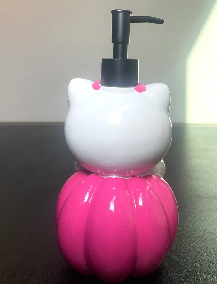 New Hello Kitty Pink Pumpkin Halloween Soap Lotion Dispenser Viral TikTok Decor - Image 4 of 4