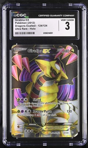 CGC 3 Giratina EX 124/124 2012 Dragons Exalted Ultra Rare Holo Pokemon Card