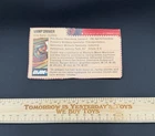 Vintage 1982 GI Joe Clutch V1 Vamp Driver File Card Nice