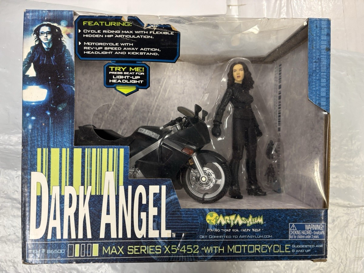 2002 Art Asylum Dark Angel Max Series X5-452 With Motorcycle New