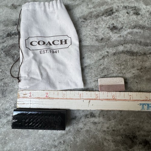 Coach Kit per la cura della pelle con spazzola, gomma per la pulizia della pelle scamosciata/nubuck e custodia - Foto 4 di 4