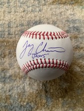 Joey Chestnut Autographed Signed Inscribed “Jaws” MLB Baseball JSA B