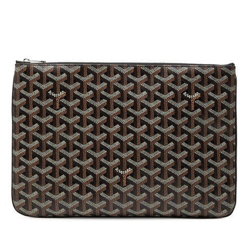 Goyard ine Senat MM Pre-Loved Clutch Bag Black